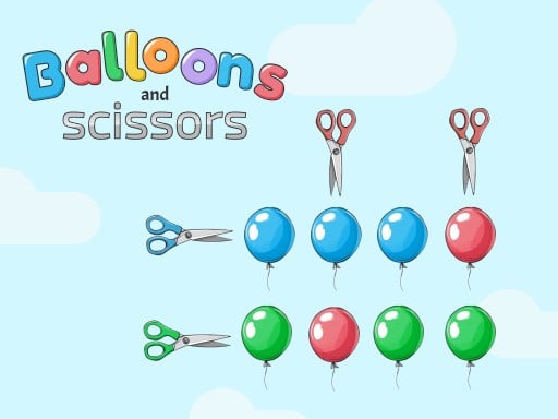 Balloons and scissors Images